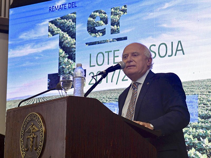 Se pagó $15.500 el primer lote de soja 2017/18 rematado en Rosario