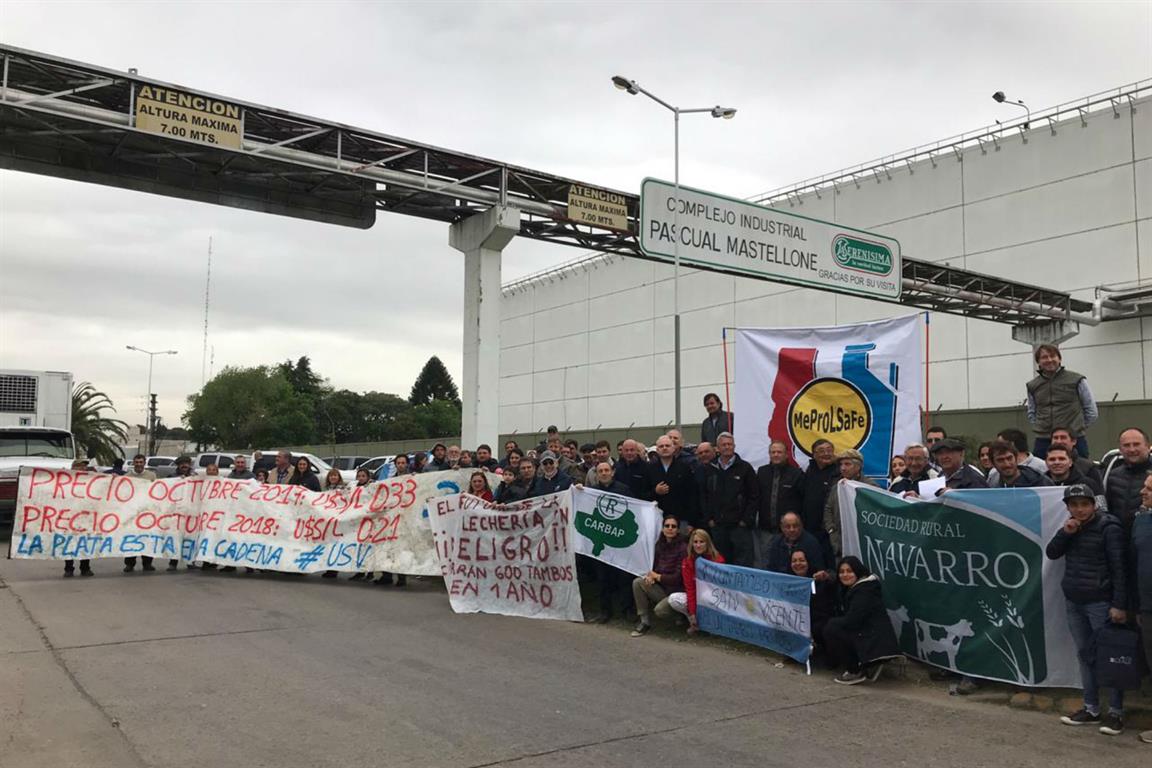 Fue masiva la movilización de los tamberos bonaerenses