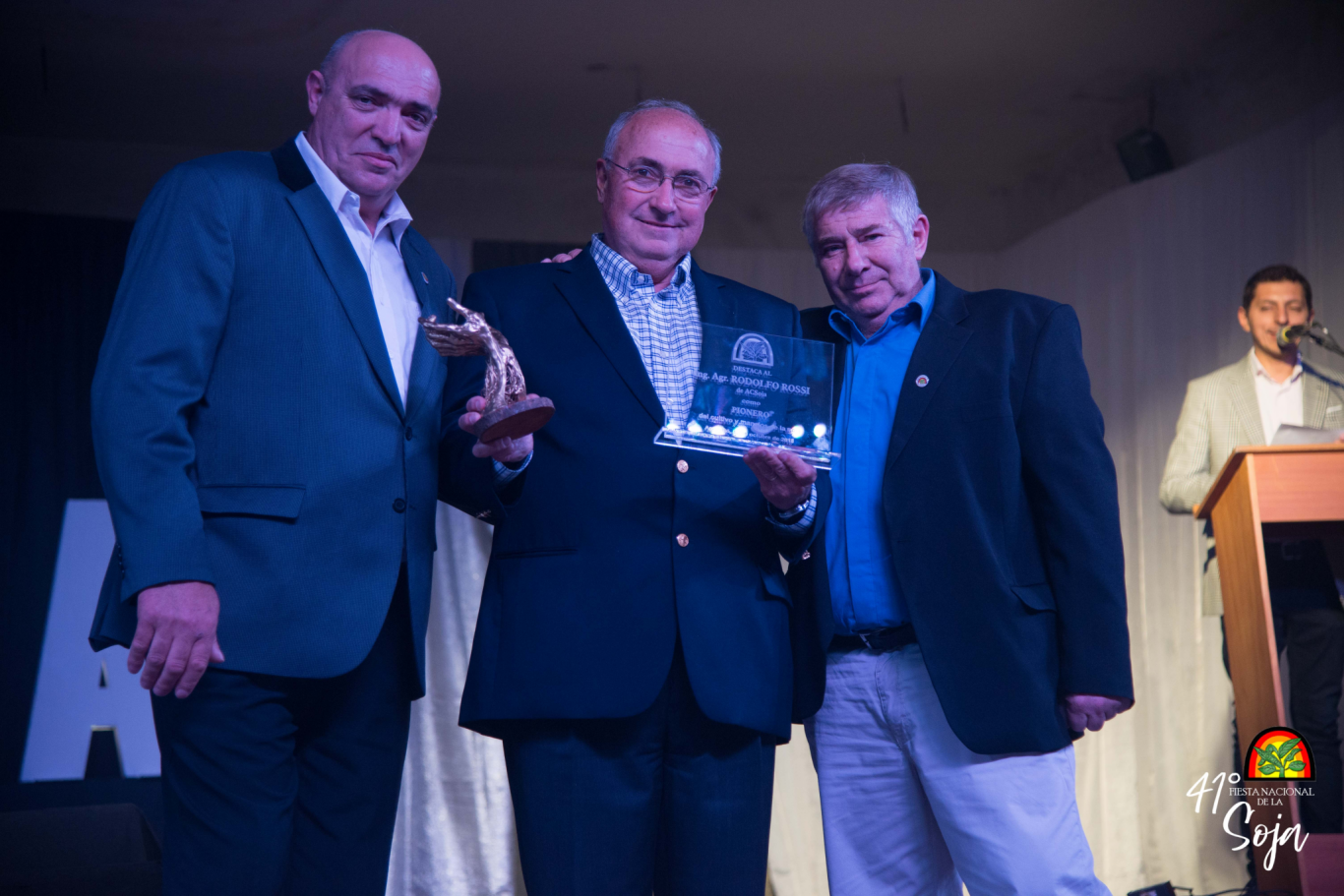 Rodolfo Rossi fue distinguido como 'Pionero de la soja'