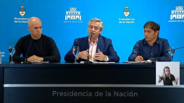 Alberto Fernández se reúne con Larreta y Kicillof para evaluar cómo sigue el aislamiento