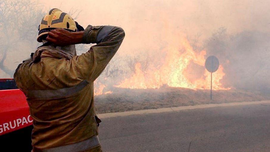 Continúa el combate contra el fuego en las Sierras Centrales de San Luis
