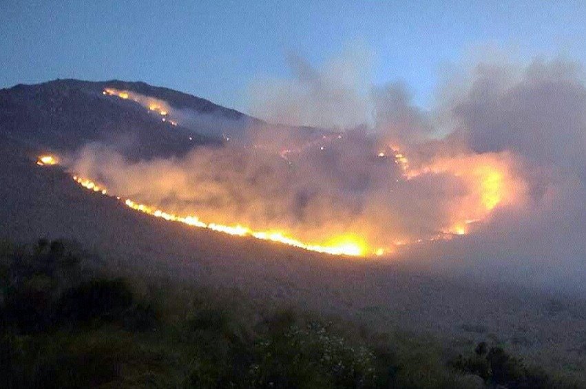 Chubut y Río Negro mantienen focos activos de incendio forestales