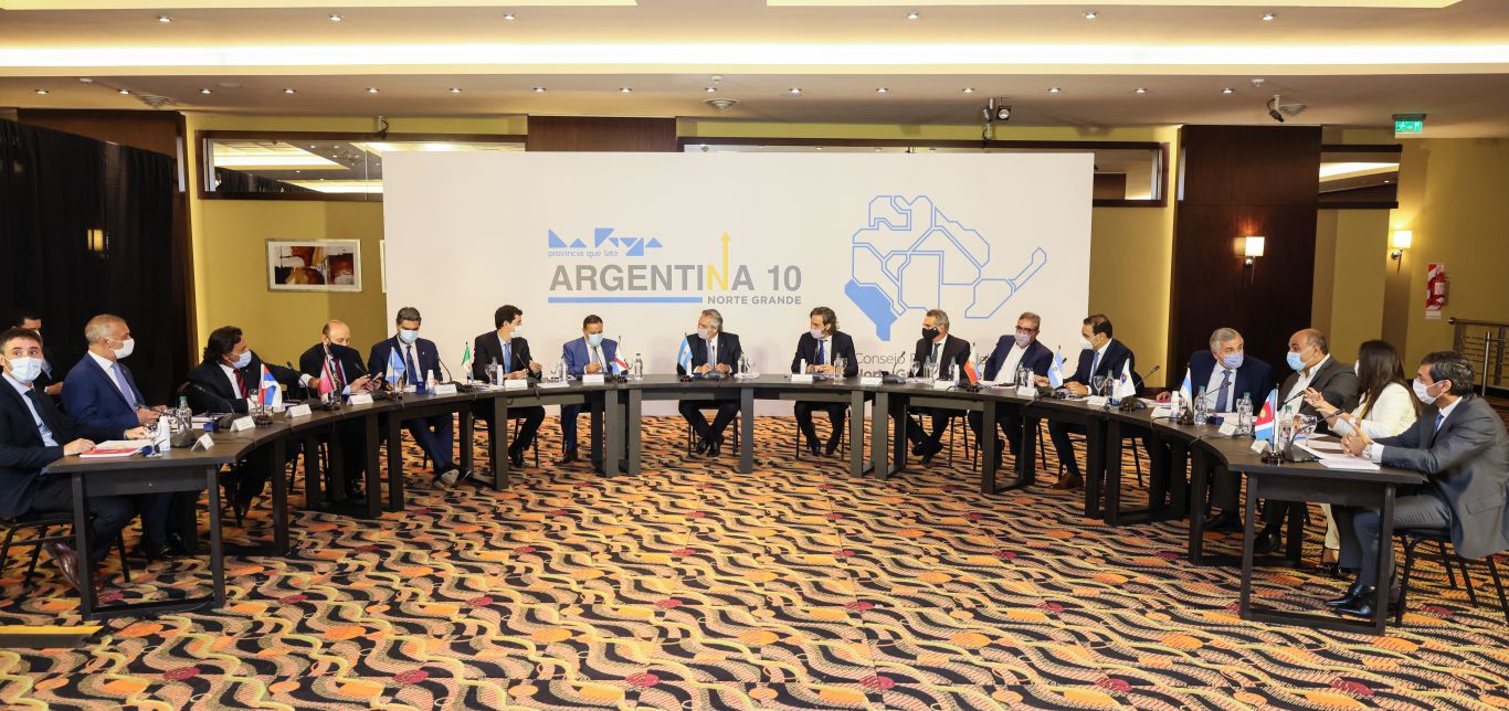 Alberto Fernández mantuvo una reunión con los gobernadores del Norte Grande