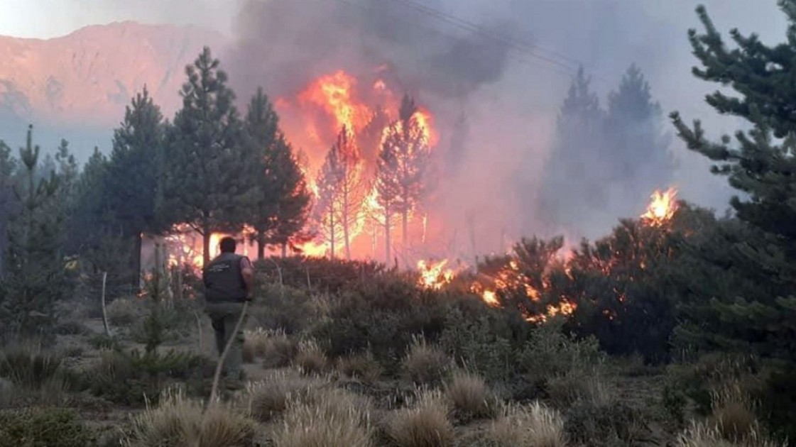 El incendio en el Bolsón causó "grave" daño ambiental y llegó a Chubut