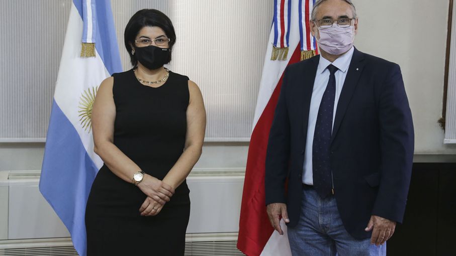 Basterra se reunió con la embajadora de Costa Rica