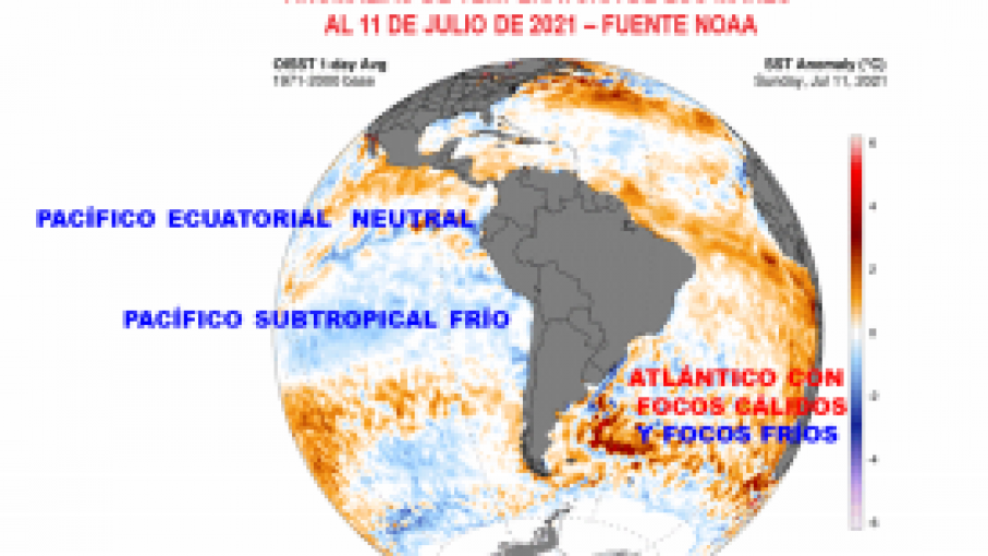 Perspectiva Agroclimática 2021 / 2022 en el Área Agrícola Cono Sur