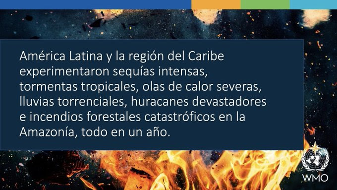Estado del clima en Latinoamérica y el Caribe