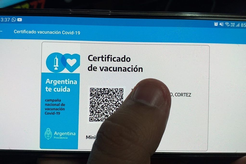 Mi Argentina será el documento internacional de vacunación