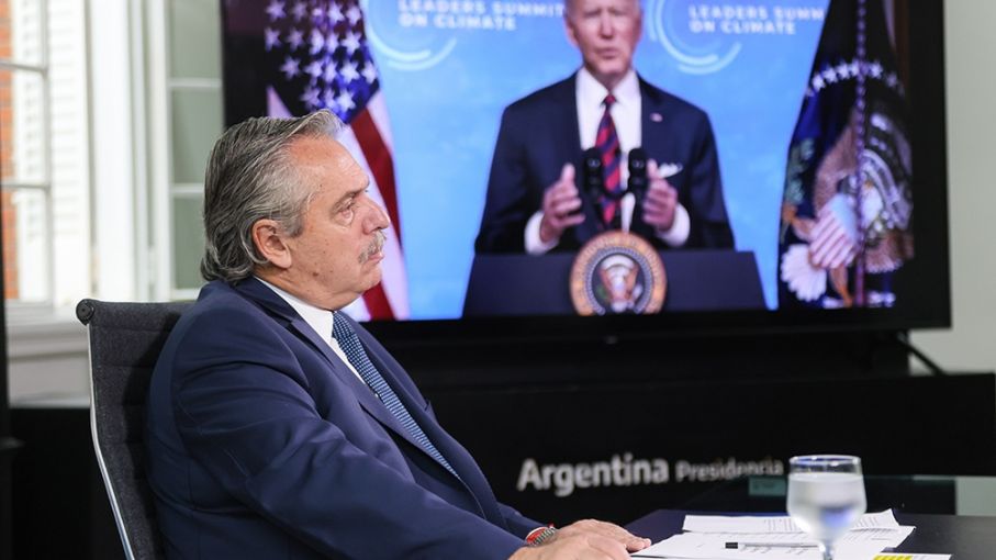 Junto a Biden, el Presidente participa del Foro sobre Energía y Clima