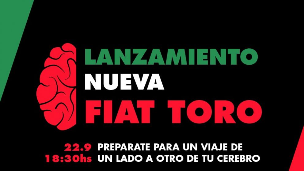 Presentacin de la nueva Fiat Toro el prximo 22 de septiembre a las 18:30 hs