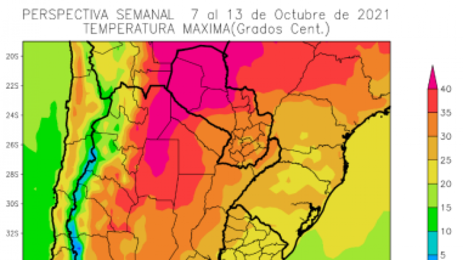 Perspectiva agroclimática semanal Argentina