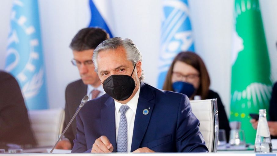 Alberto Fernández ya participa de la Cumbre de Líderes del COP26