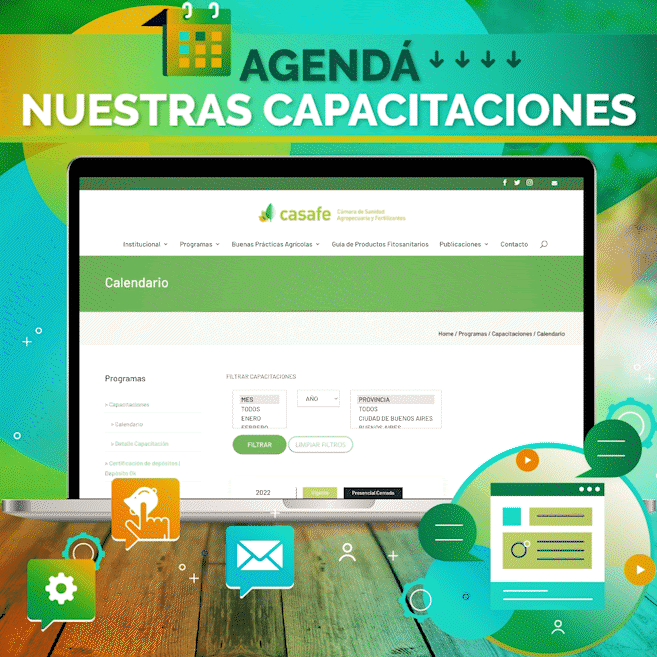 Casafe lanza su calendario online de capacitaciones