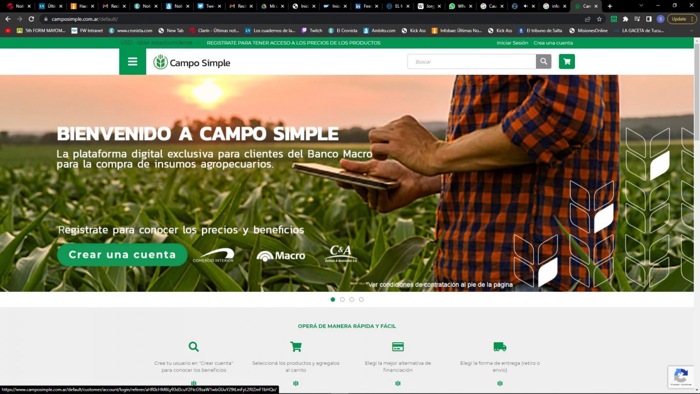 Banco Macro presenta Campo Simple.com.ar