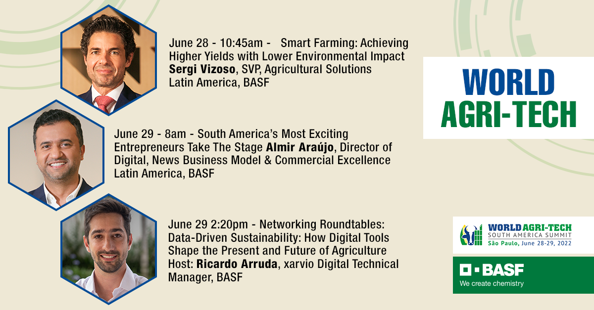 BASF participó del World Agri-tech South America Summit, evento internacional que se centra en la sustentabilidad y la innovación en la agricultura