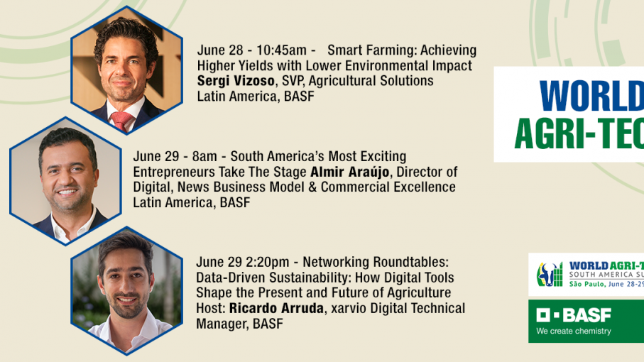 BASF participó del World Agri-tech South America Summit, evento internacional que se centra en la sustentabilidad y la innovación en la agricultura
