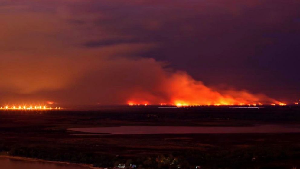 Perotti pidi la intervencin de las Fuerzas Armadas para combatir los incendios en las islas del Delta