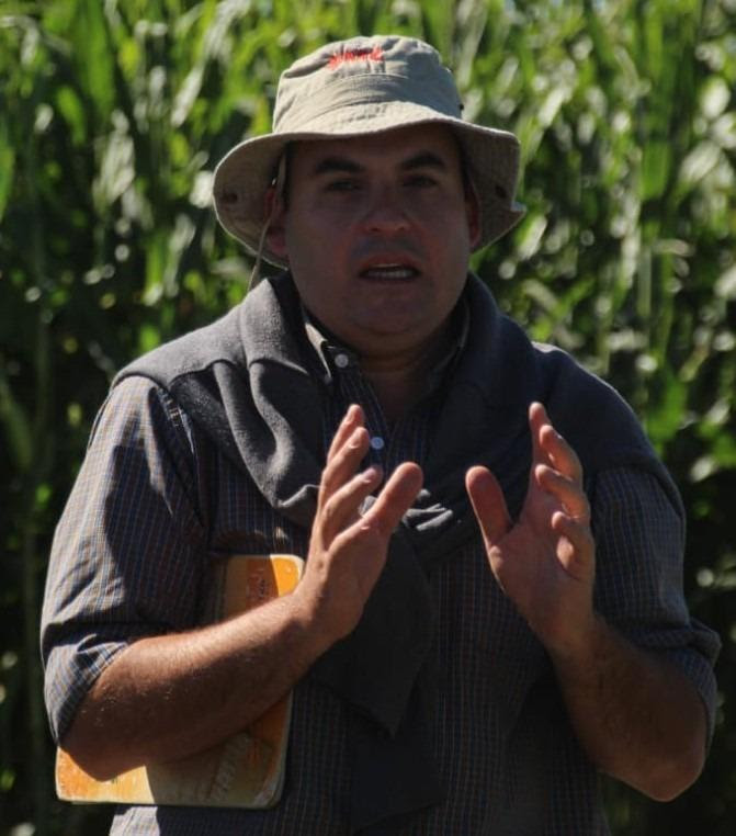 El Ing. Agr. Santiago Pascual, Coordinador de Servicio Técnico de FMC para las zonas de La Pampa, Oeste y Norte de Bs A