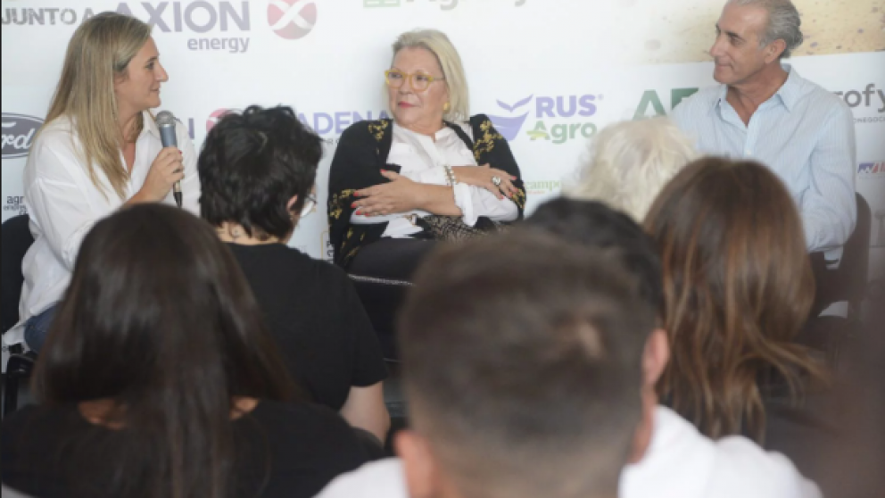 Elisa Carri anuncia en Agroactiva su proyecto "ms creativo" para eliminar las retenciones