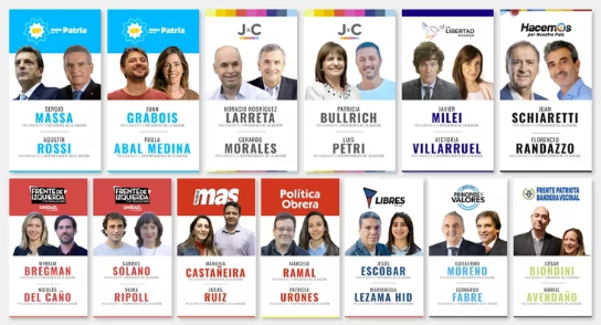 Elecciones 2023 Argentina: Conoce las fórmulas presidenciales que competirán en las PASO