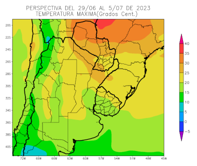 Pronostico del tiempo semanal: fluctuaciones térmicas y precipitaciones variables