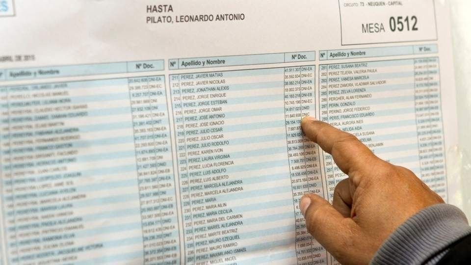 Consulta aquí el padrón electoral definitivo para las elecciones PASO 2023