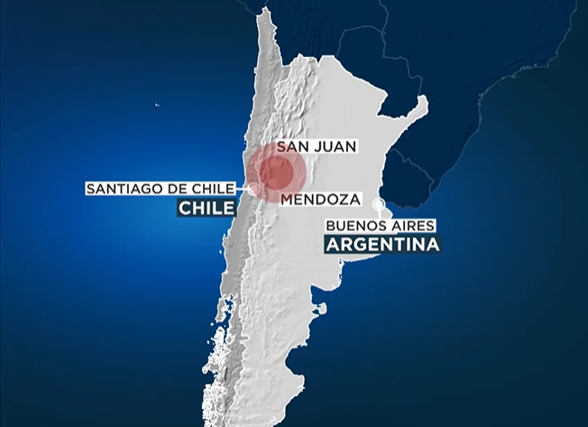 Fuerte sismo sacude Argentina y Chile: sin víctimas ni daños reportados.