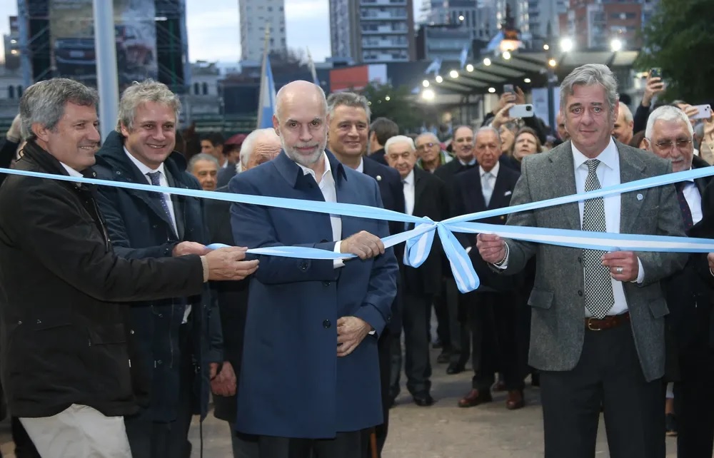Pino y Rodríguez Larreta compartieron el corte de cinta de la 135° Exposición de la Rural de Palermo