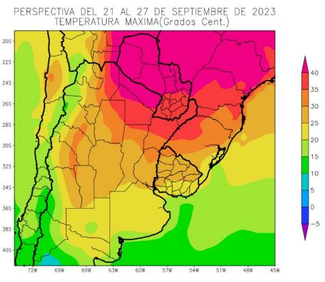 Como viene el clima en el sector, con el inicio de la primavera