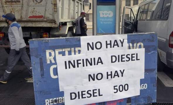 Medidas de Emergencia: Argentina autoriza la venta de gasoil de 'menor calidad' en todo el país para evitar el desabastecimiento