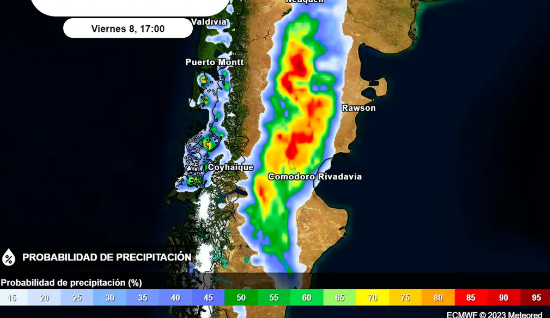 Asi estara el tiempo el fin de semana largo: Tormentas fuertes en la Patagonia y aumento térmico en el Centro y Norte