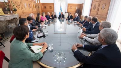 Francos recibió a autoridades provinciales por el tema de biocombustibles