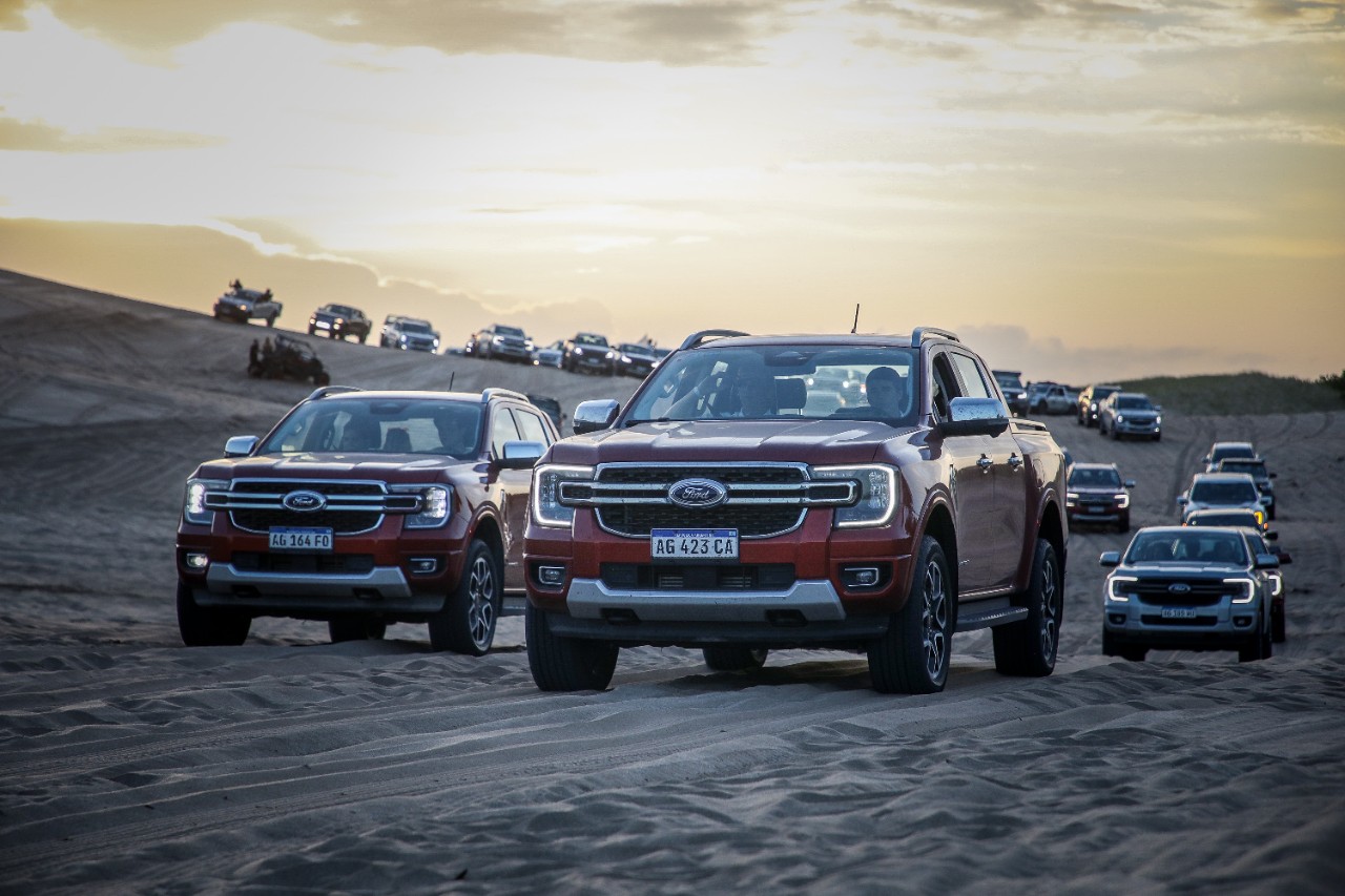 Aventura y adrenalina: Ford y el Club Ranger celebran el encuentro Off-Road en Pinamar Norte