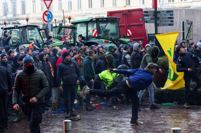 Productores agropecuarios Europeos encienden las alarmas en cumbre de la UE con protestas masivas