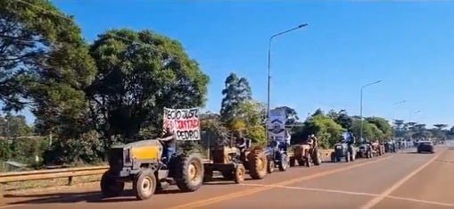 Sector yerbatero de misiones protagoniza "Tractorazo" en demanda de precios justos para la hoja verde