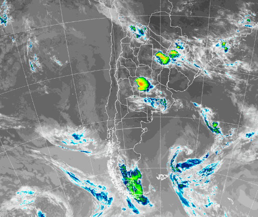 Alerta amarilla por tormentas intensas en 12 provincias Argentinas según el Servicio Meteorológico Nacional