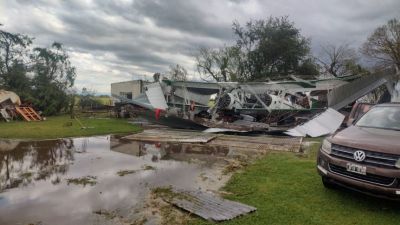 Cuantiosos daños materiales causó un tornado la parte oeste y norte de la ciudad de 9 de Julio