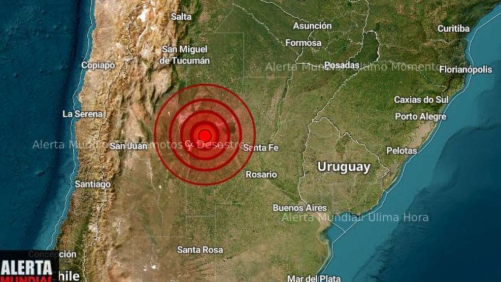 Fuerte temblor sacudió varios lugares de la provincia de Córdoba: 3,9° Richter
