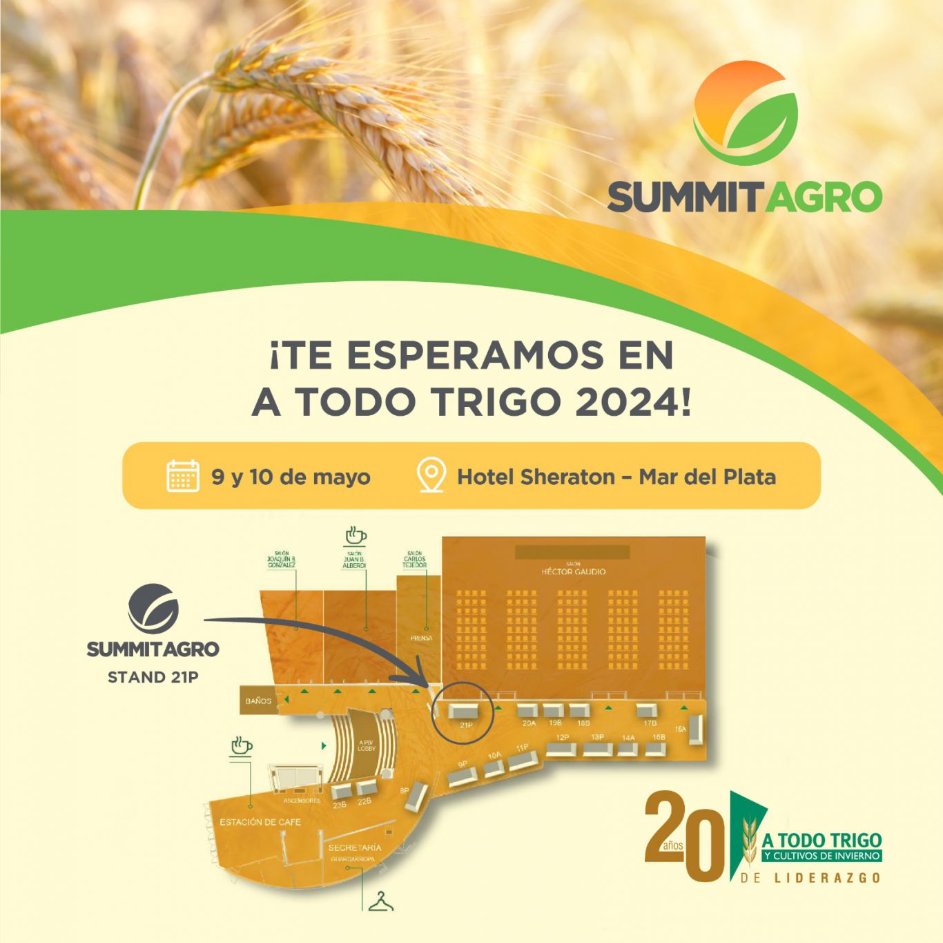 Summit Agro introduce una nueva generación de bio-inductores diseñados para potenciar la capacidad defensiva de los cultivos en el Congreso A Todo Trigo 2024.