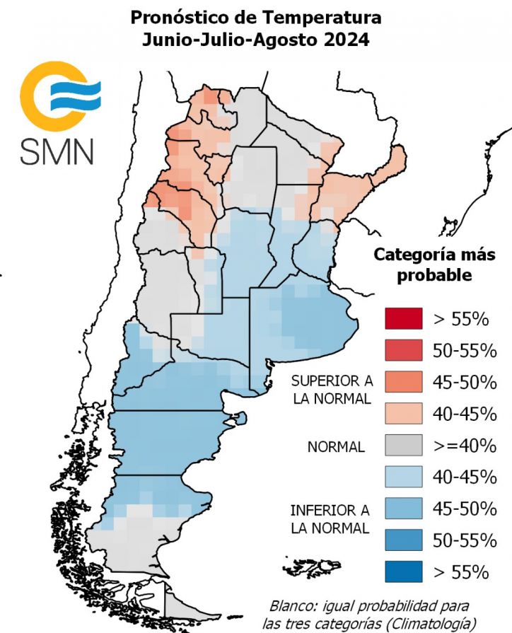 El Servicio Meteorolgico Nacional emiti el pronstico climtico para el trimestre junio-julio-agosto