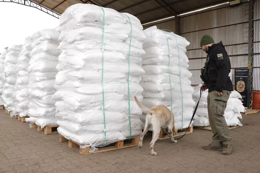 Operativo Dulzura. Interceptaron en un puerto de la Hidrovía el cargamento de cocaína más grande de la historia