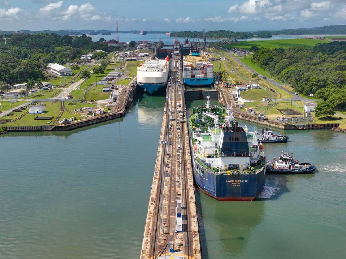 El canal de Panamá aumenta tráfico de barcos tras sequía