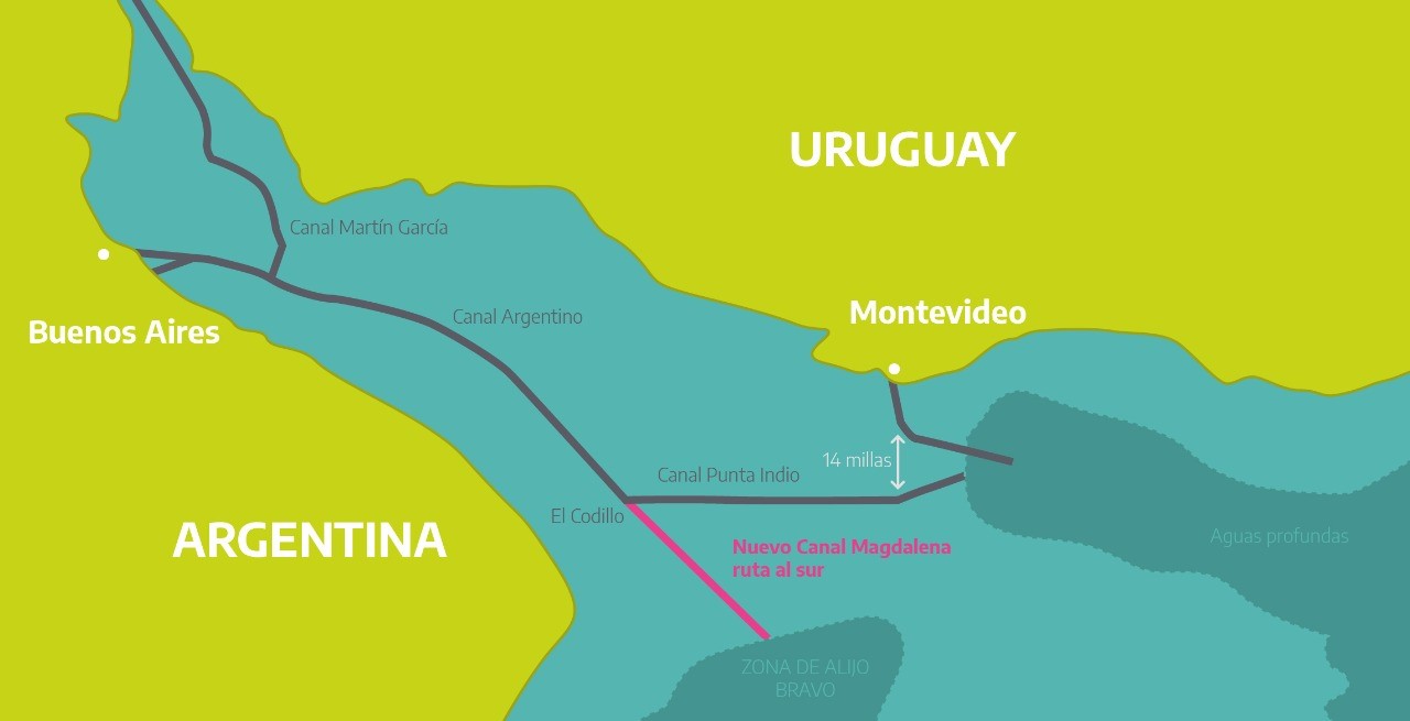 Provincia quiere hacerse cargo del Canal Magdalena y denuncia "negociado" con la hidrovía