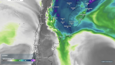 Alerta por fuertes tormentas y viento zonda en el centro y Norte de Argentina para el Inicio de Semana
