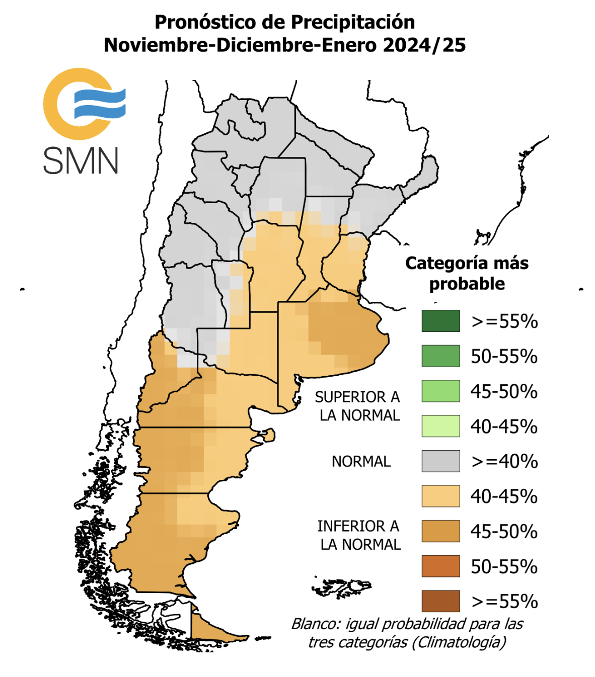 Récord de lluvias en el NEA, pero el fin de año podría traer déficit hídrico