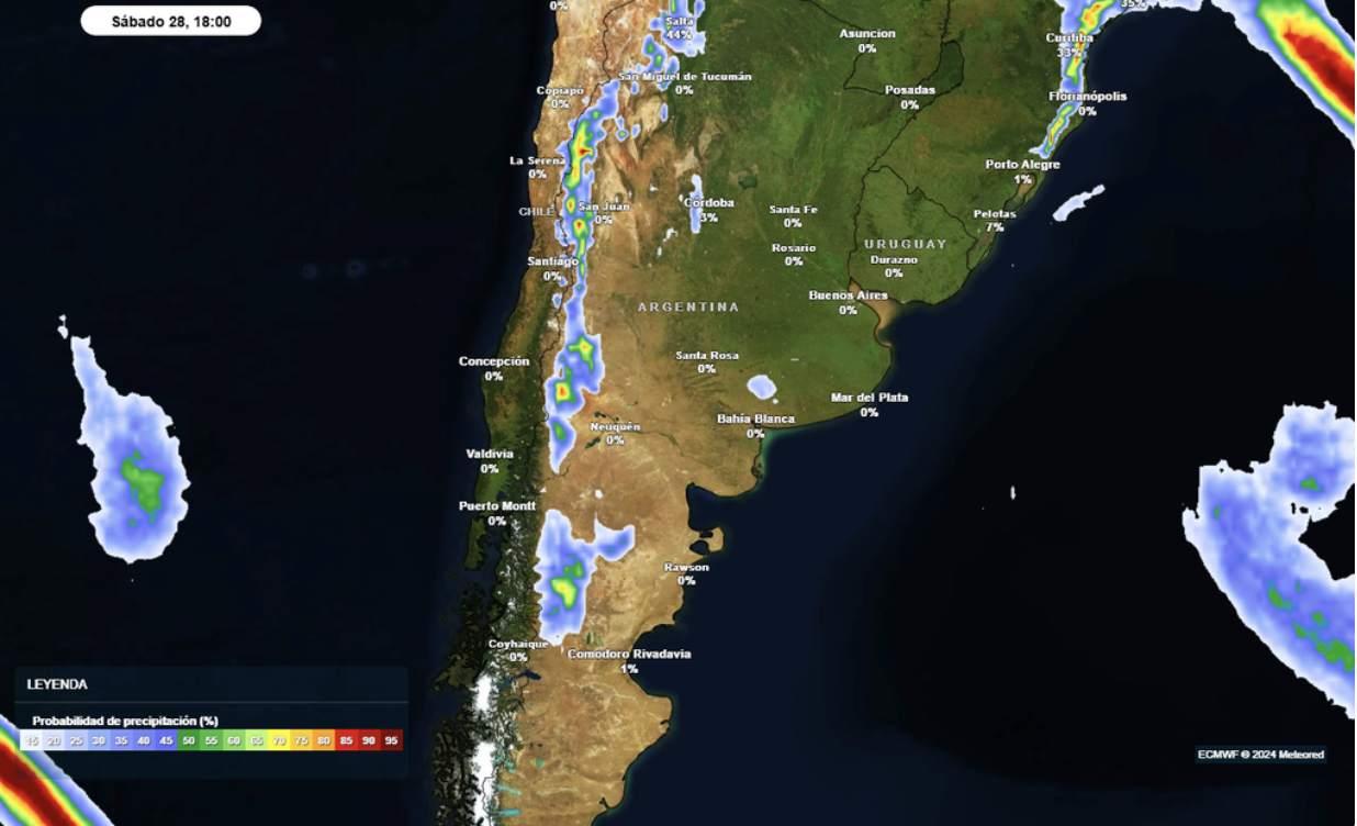 Calor y tormentas marcarán el último fin de semana del año en Argentina