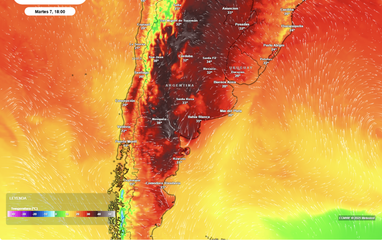 El clima en Argentina este fin de semana: alerta por vientos fuertes y posible primera ola de calor del año