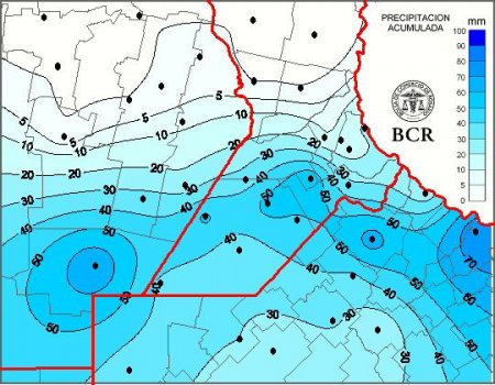 Lluvias generan alivio en la zona núcleo: más de 100 mm en varias localidades benefician a soja y maíz
