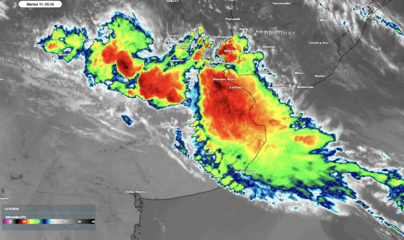Tormenta con ráfagas de 100 km/h causa estragos en Buenos Aires: pronóstico para los próximos días