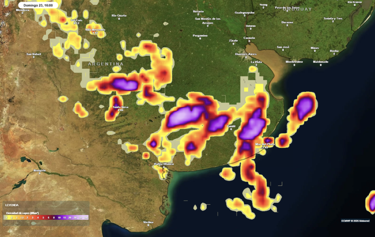 Alerta por tormentas fuertes y ola de calor 